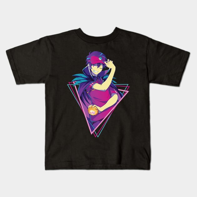 the devil is a part timer Sadao Maou Kids T-Shirt by mounier